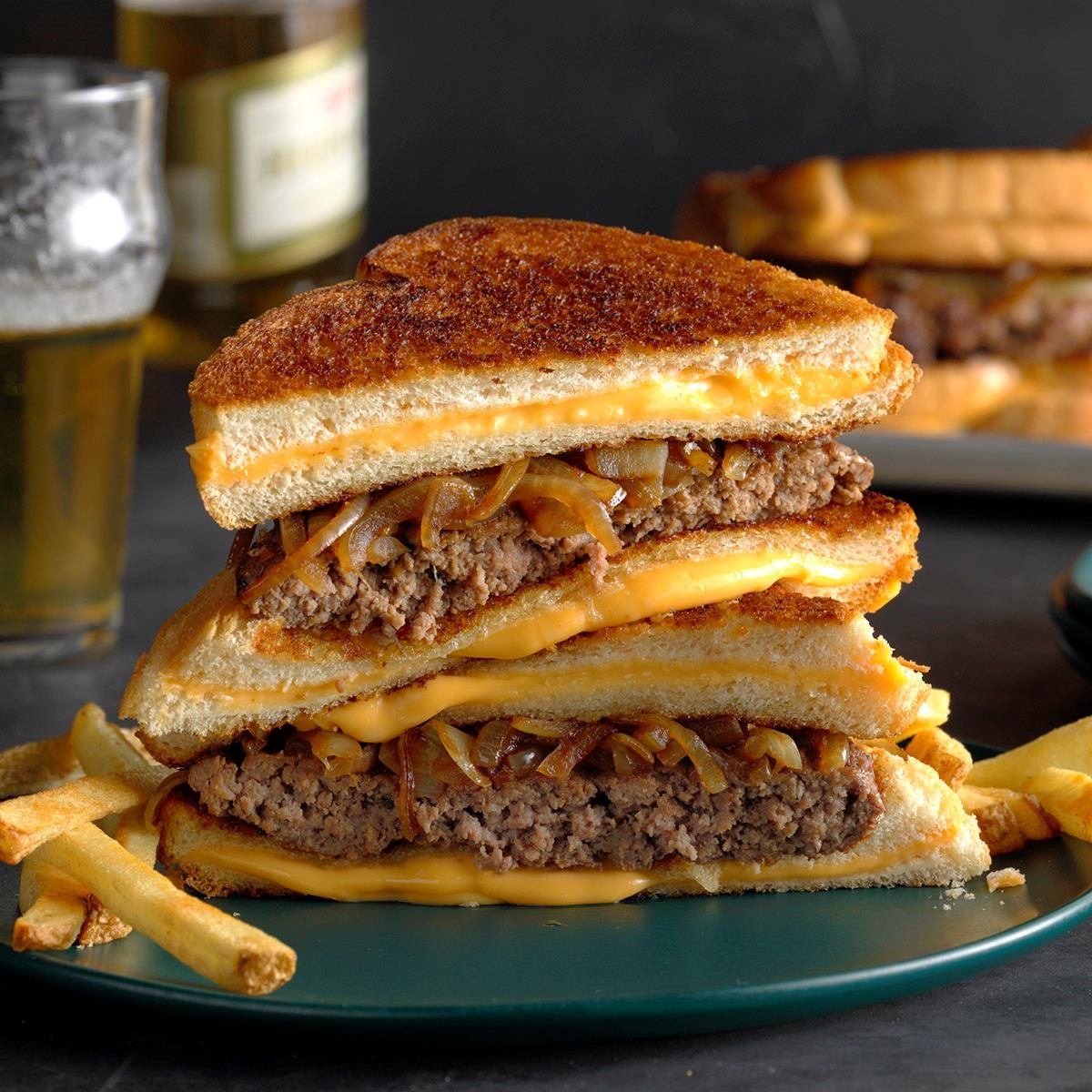 Grilled Cheese Bun Burgers