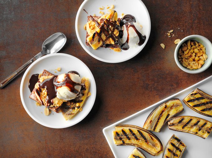 RMS 85233; Grilled Banana Brownie Sundae