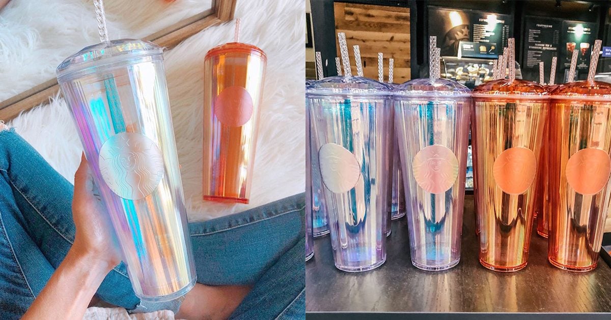 Starbucks Is Selling the CUTEST Iridescent Tumblers