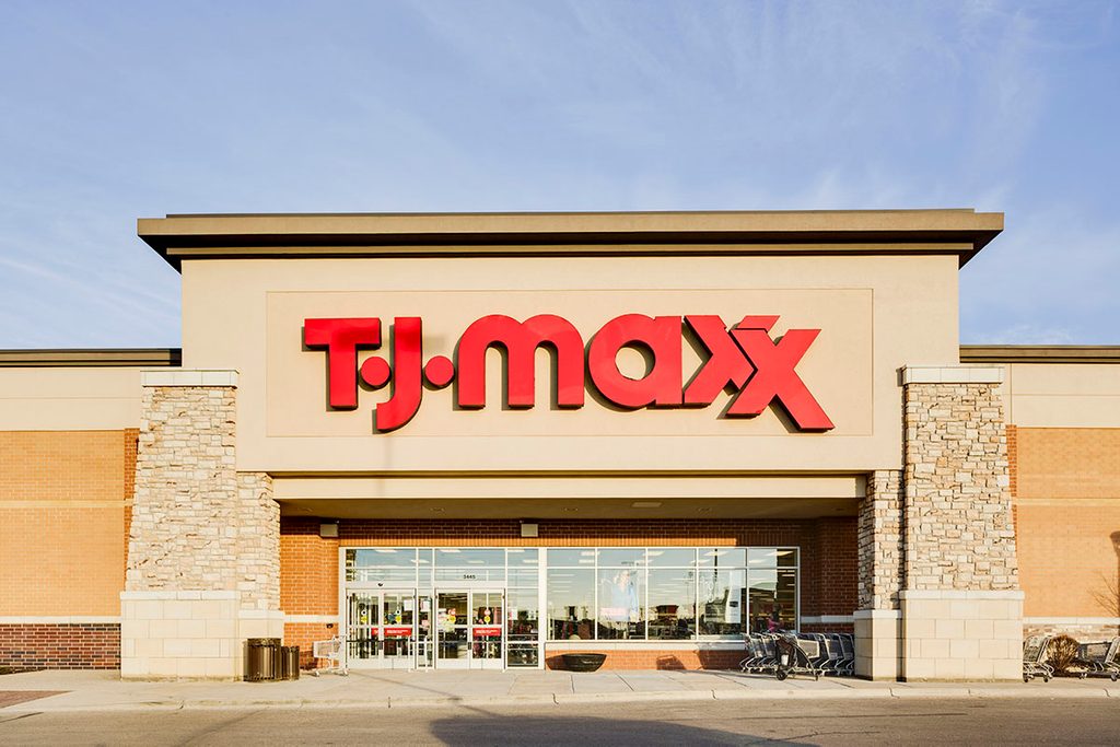 TJ Maxx at the Bridgewater Falls Lifestyle Shopping Center in Fairfield Township, OH (Photo by James Leynse/Corbis via Getty Images)