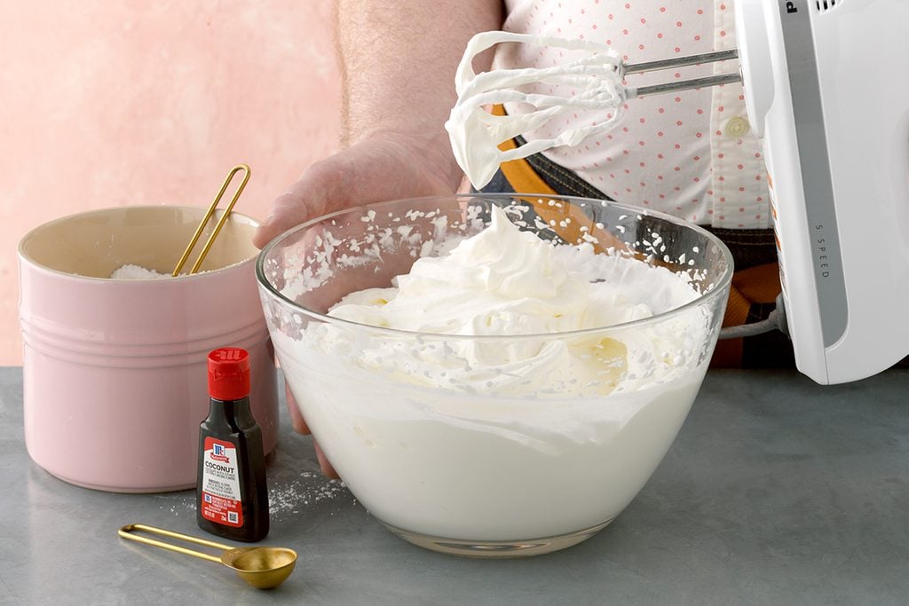 Making whipped cream from scratch