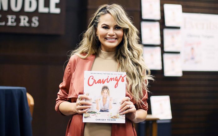 LOS ANGELES, CA - FEBRUARY 23: Chrissy Teigen attends her book signing for "Cravings: Recipes For All The Food You Want To Eat" held at Barnes & Noble at The Grove on February 23, 2016 in Los Angeles, California. (Photo by Michael Tran/FilmMagic)