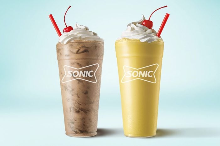 brownie batter and sonic cake batter shake