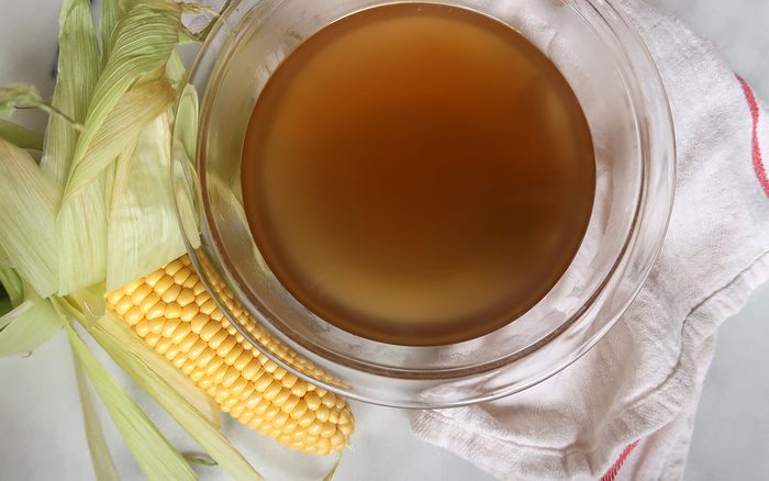 horizontal image of finished corn stock