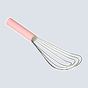 Best Manufacturers Flat Roux/Gravy Whip 10-inch Pink Handle
