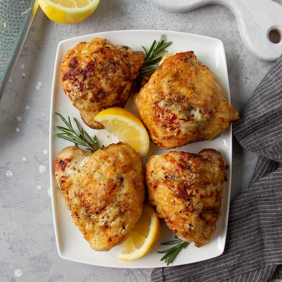 Air-Fryer Lemon Chicken Thighs Recipe: How to Make It | Taste of Home