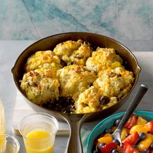 Cast-Iron Loaded Breakfast Biscuits
