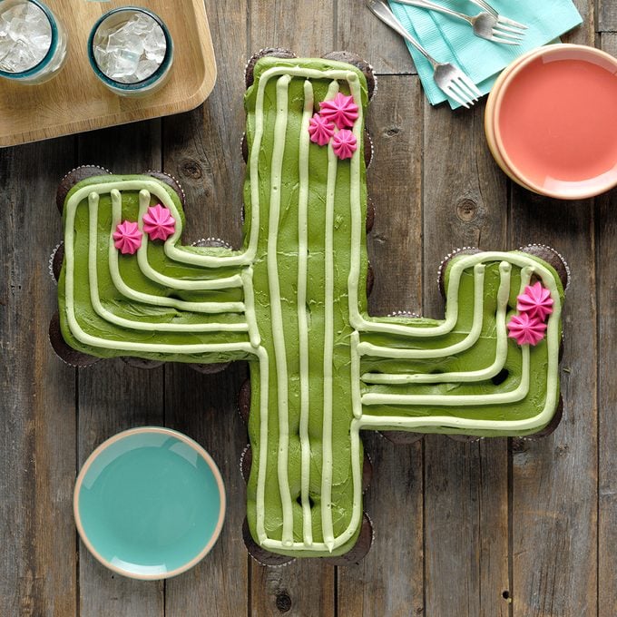 256547 Cactus Cupcake Cake