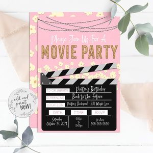 Movie Film Clap Board Halloween Party Props 7 x 8 Inch Cardboard