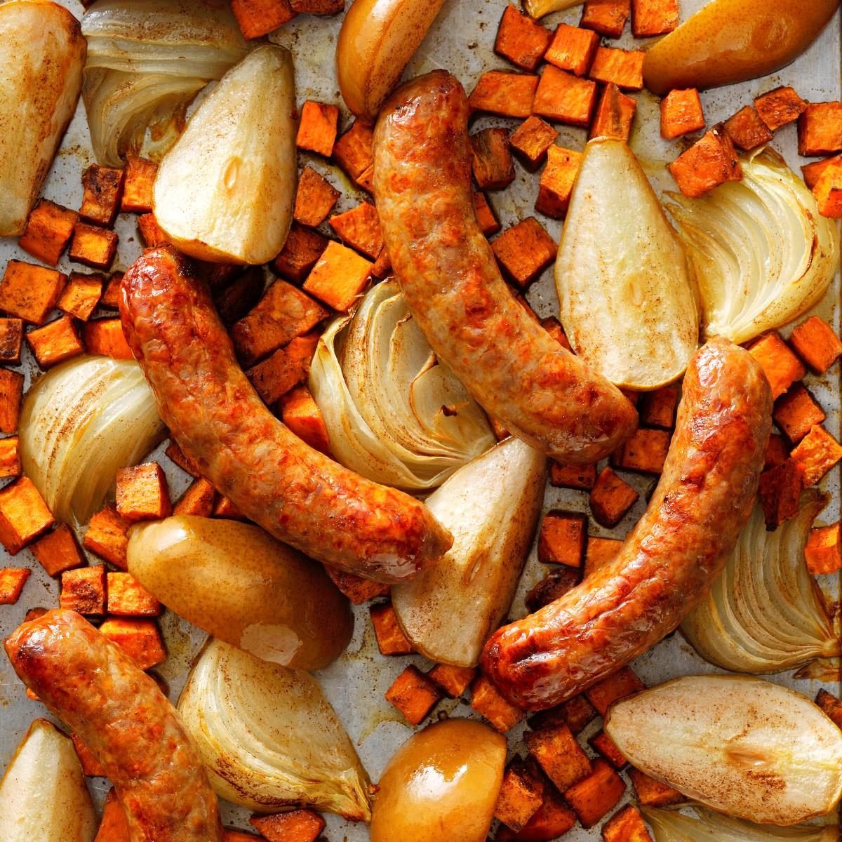 Sausage Sweet Potato Sheet-Pan Dinner