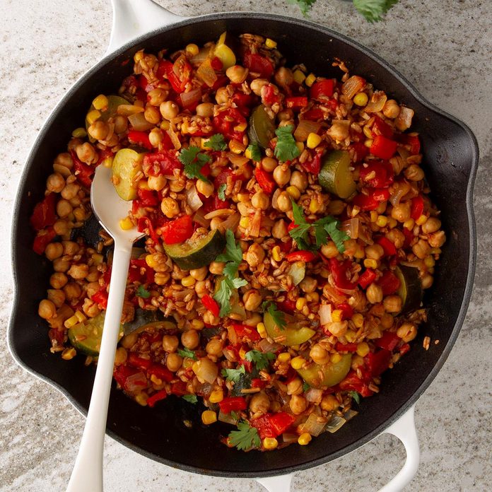 Vegetarian Farro Skillet