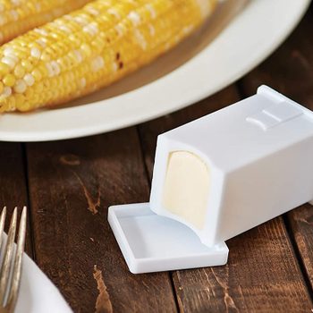 Fox Run 5416 Butter Spreader with Built-In Cover, Plastic