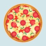 Pizza Party Paper Disposable Appetizer Plate (Set of 48)
