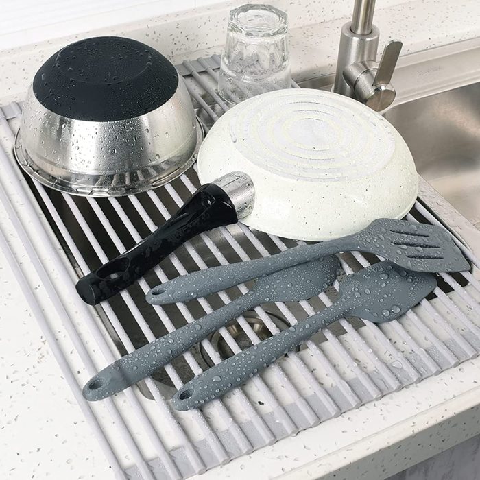 Roll Up Over The Sink Drying Rack