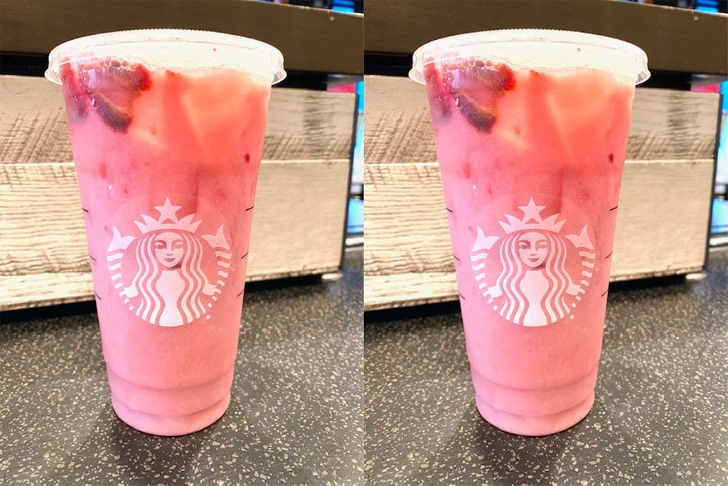 Starbucks skinny pink drink
