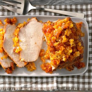 Pressure-Cooker Spicy Pork Roast With Apricots