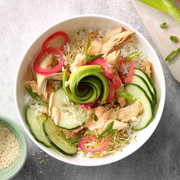 Quick and Easy Chicken Poke Bowl