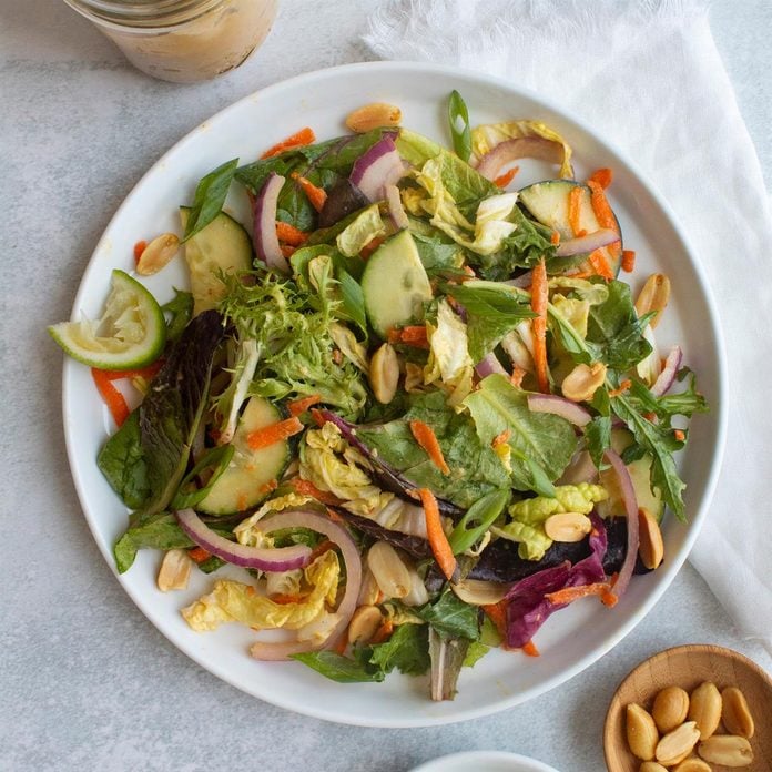 Thai Salad With Peanut Dressing