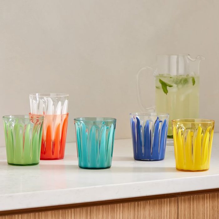 Cabana Acrylic Rainbow Drinkware Ecomm Via Westelm.com
