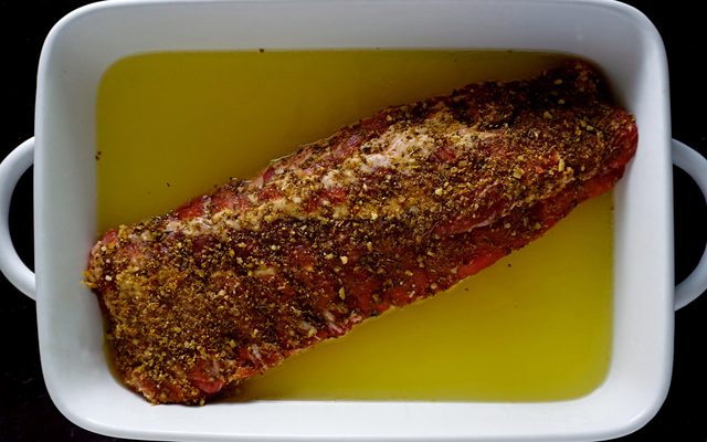 using a cooking liquid of orange juice and lemon-lime soda makes ribs in the oven juicy