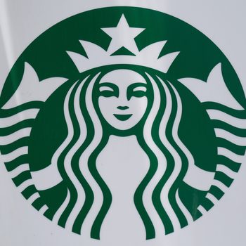 THE HAGUE, NETHERLANDS - JUNE 24: A logo of Starbucks Corp. is displayed outside the coffee chain's store on June 24, 2020 in The Hague, Netherlands. (Photo by Yuriko Nakao/Getty Images)