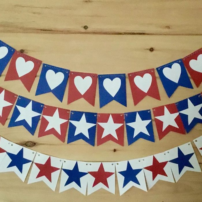 Patriotic Cardstock Banner Memorial Day Ecomm Via Etsy.com