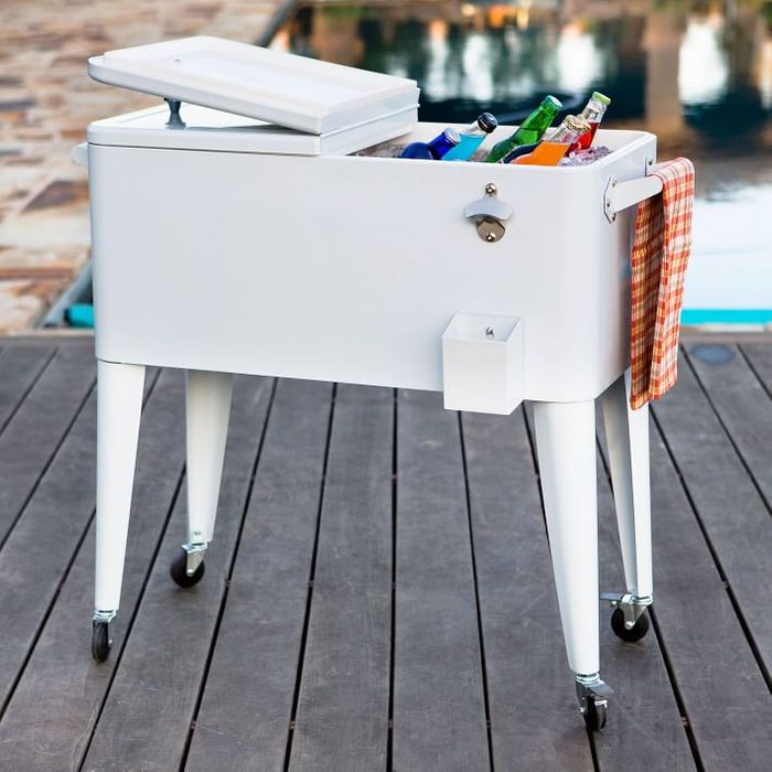 Permasteel 80 Qt Portable Rolling Patio Cooler Ecomm Via Westelm.com