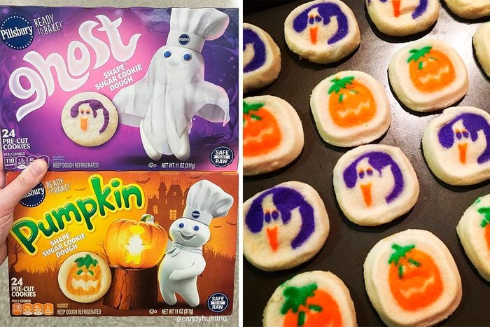 Pillsbury Ghost and Pumpkin shaped cookies