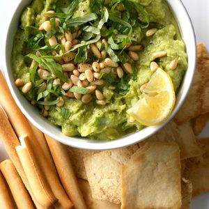 Pine Nut and Basil Guacamole