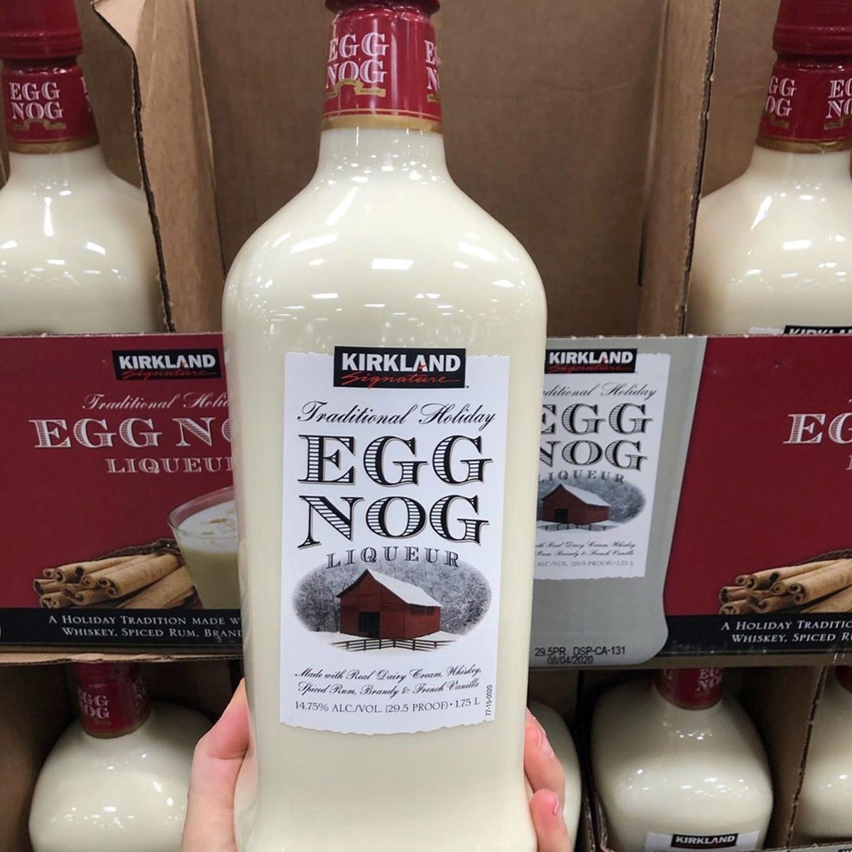 Kirkland Signature eggnog liqueur at costco