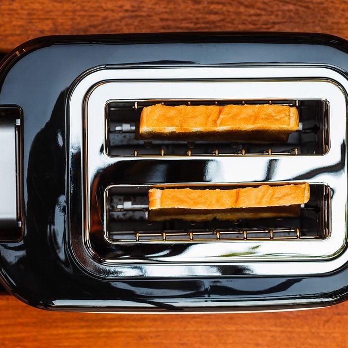 Directly Above Shot Of Toaster On Table