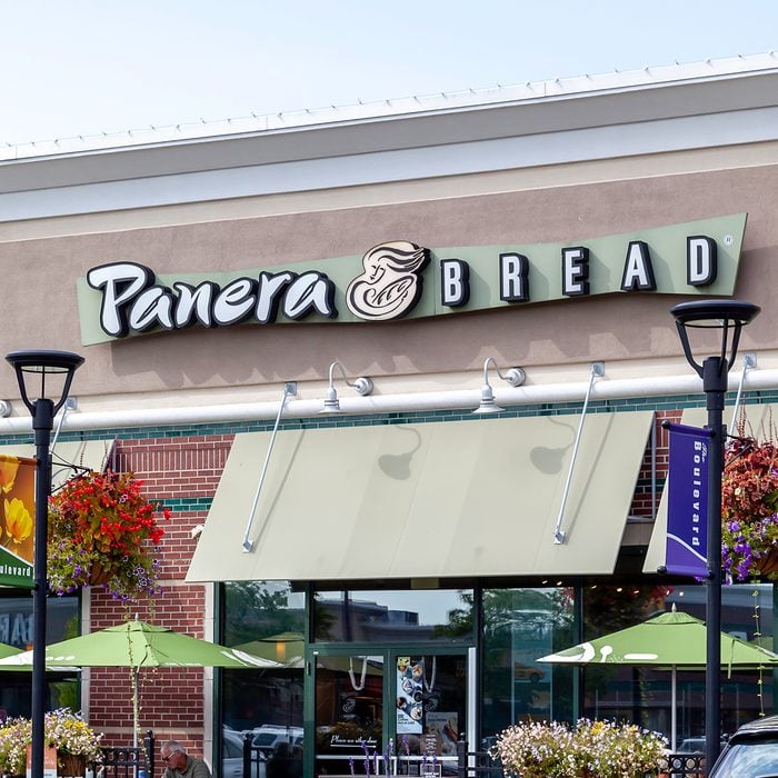 Buffalo, New York, USA- September 2, 2019: A Panera Bread restaurant in Buffalo, New York, USA. Panera Bread Company is an American chain store of bakery-café fast casual restaurants.