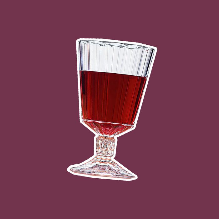 Red wine goblet