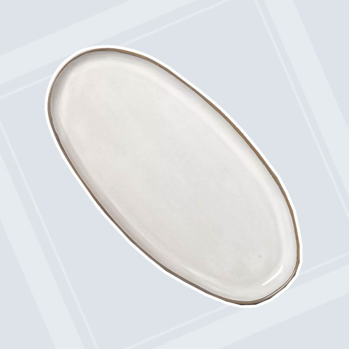 Stoneware Reactive Glaze Oval Serve Tray - Hearth & Hand™ with Magnolia