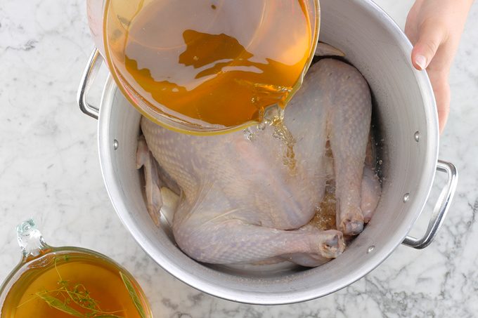 74640 Herb-Brined Turkey; 1 How-to Cook Turkey (brining/raw turkey)