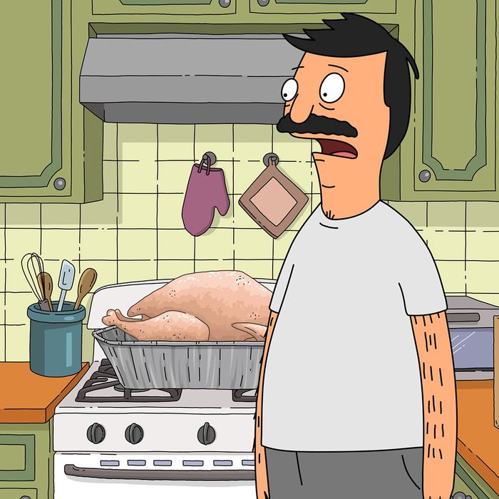 BOB'S BURGERS: Bob is determined to do whatever it takes to cook a rare, heritage turkey after the gas goes out on Thanksgiving in the Now We're Not Cooking With Gas special Thanksgiving episode of BOBS BURGERS airing Sunday, Nov. 24 (9:00-9:30 PM ET/PT) on FOX. (Photo by FOX via Getty Images)