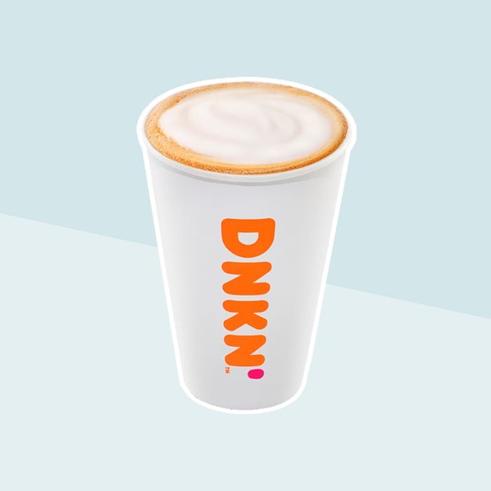 CAPPUCCINO with skim milk from Dunkin' Donuts