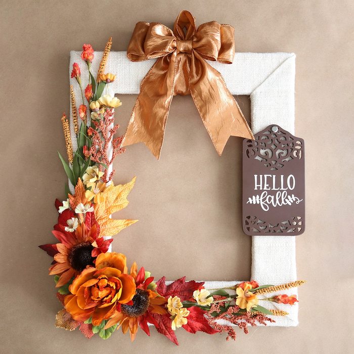 Fall Picture Frame Wreath