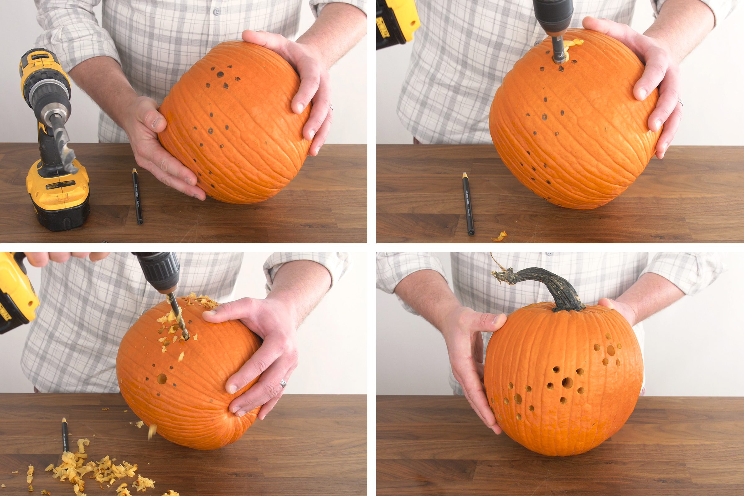 How To Carve A Pumpkin Drill Method