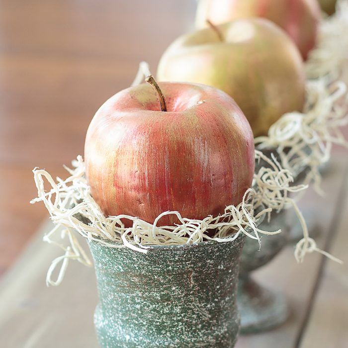 Copper & Gold Metallic Apples for Fall