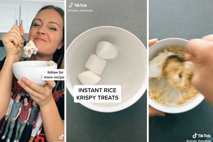 Instant Rice Krispies tiktok hack