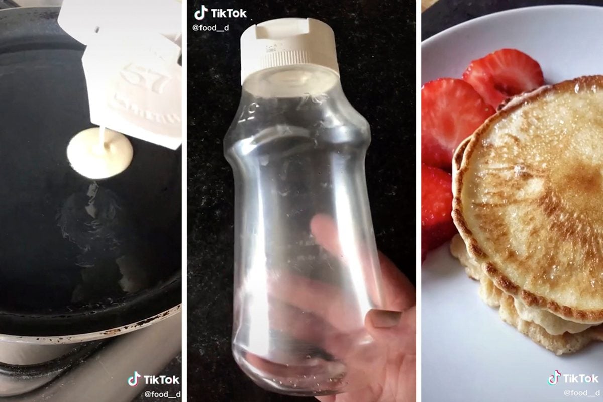 How to Pour Pancake Batter with a Ketchup Bottle