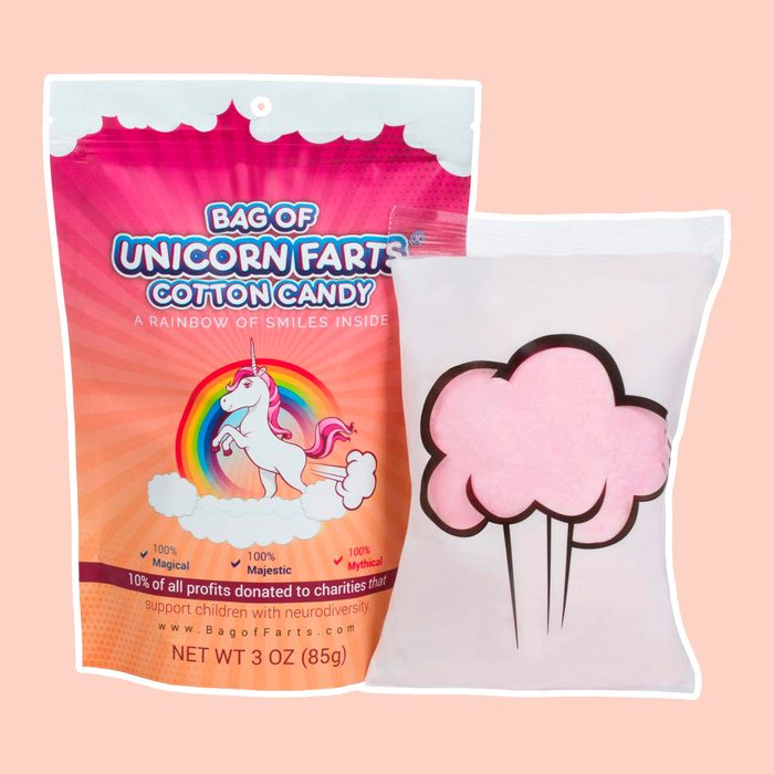 The Original Bag Of Unicorn Farts Cotton Candy Funny Novelty Gift for Unique Birthday Gag Gift for Friends, Mom, Dad, Girl, Boy Grandson Stocking Stuffer While Elephant Christmas
