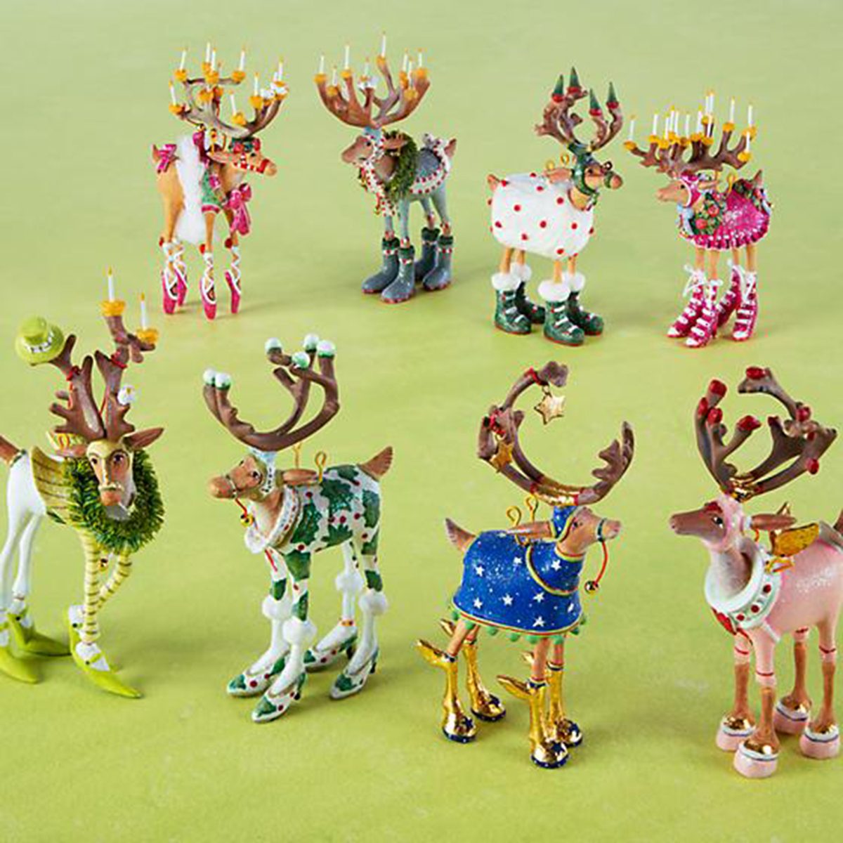 Reindeer Mini Ornaments Set