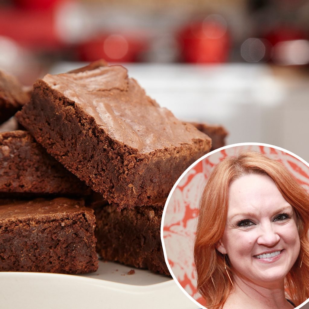ree drummond A batch of chocolate brownies on a plate
