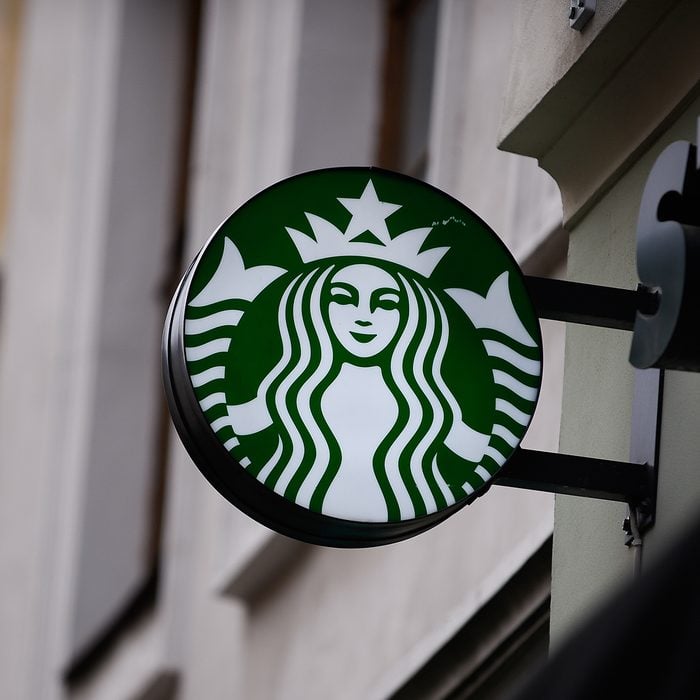 KRAKOW, POLAND - 2018/11/14: The Starbucks logo seen in Krakow. (Photo by Omar Marques/SOPA Images/LightRocket via Getty Images)