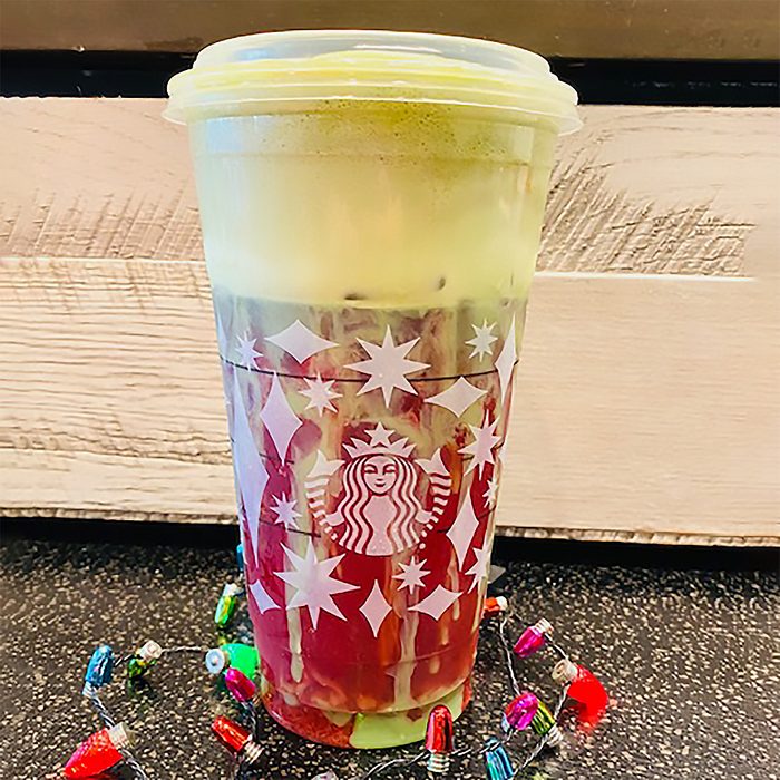 OMBRE CHRISTMAS DRINK FROM STARBUCKS