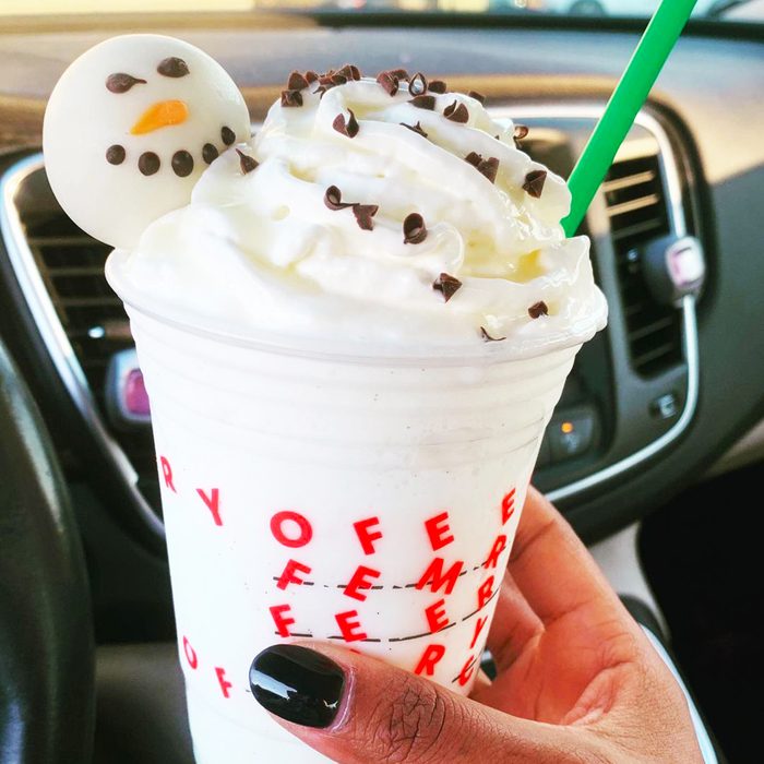olaf frappuccino from starbucks