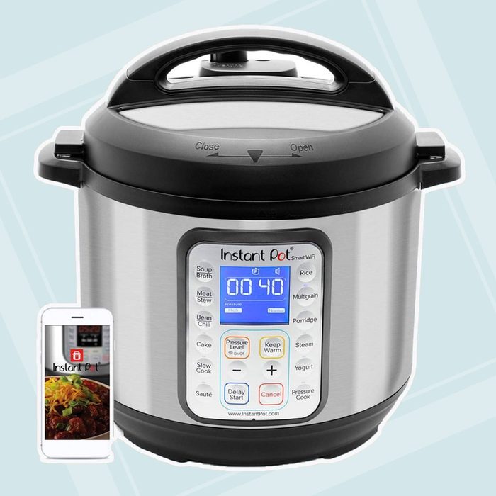 Instant Pot Smart WiFi 8-in-1 Electric Pressure Cooker, Slow Cooker, Rice Cooker, Steamer, Saute, Yogurt Maker, Cake Maker, and Warmer|6 Quart|13 One-Touch..