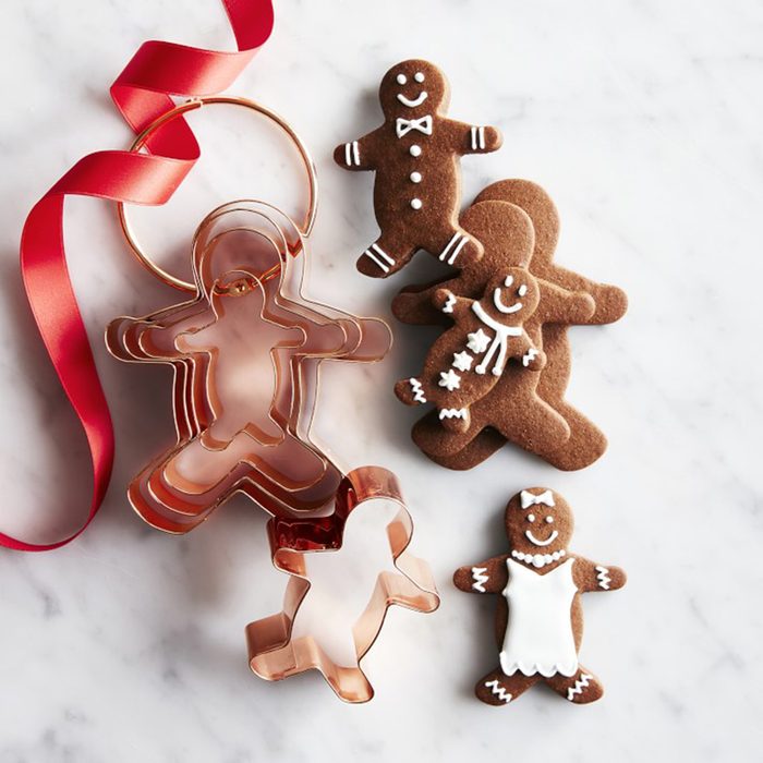 Williams Sonoma Copper Gingerbread Man Cookie Cutters On R O Ecomm
